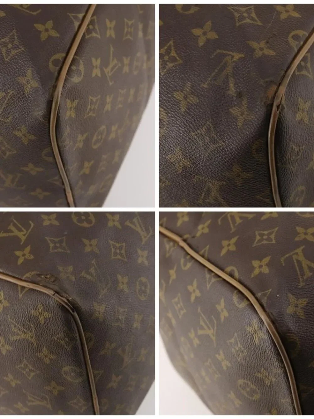 LOUIS VUITTON Monogram Sac Souple 55 Boston Bag M41622 LV Auth 183820